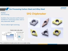 5FG Mecanizado fino a mediano ligero de acero al carbono y acero aleado