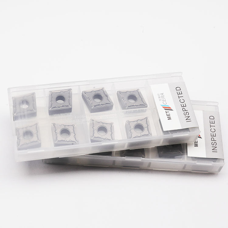 Insertores de torneado de cermet basados en TiCN de alta resistencia CNMG120408-MS1 con dureza HRA92.5 para resistencia al desgaste en torneado externo