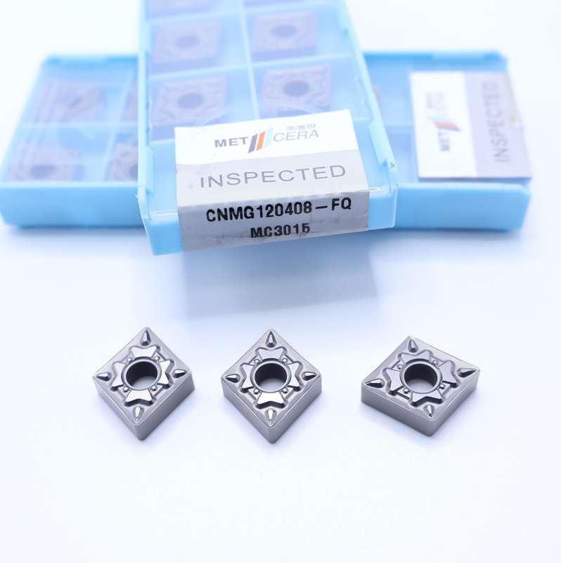 HRA92.5 Dureza CNMG120408-FQ Torsión externa de la máquina de torsión CNC Insert Grade MC3015 Insert Cermet sin recubrimiento