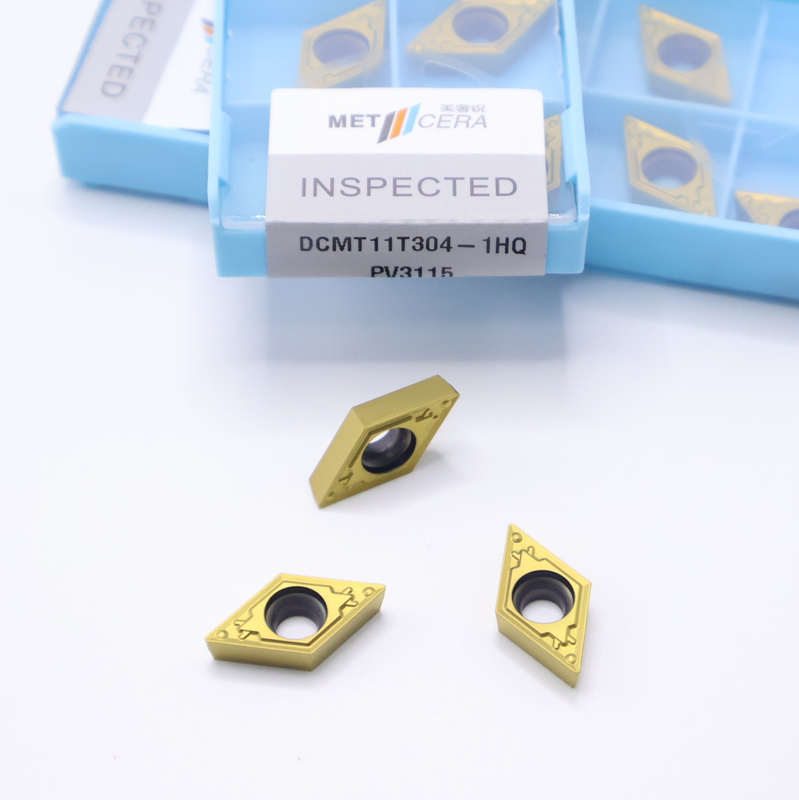 CCMT11T304-1HQ PV3115 inserciones de herramientas de corte cermet recubiertas de oro para una resistencia superior a las fracturas
