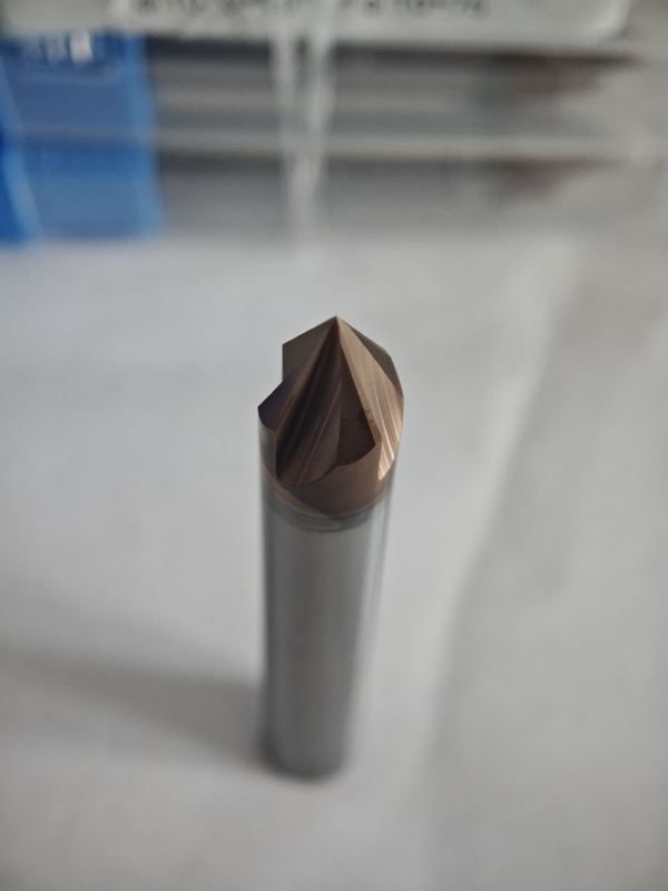 MPG4 CNC Rad Mill Carbide Chamfer Mill 4 Flutes Mill Roughing Processing Mill Para acero de aleación, acero de molde, acero preendurecido, Φ10.0 X 90 ° x Φ10 X 75 mm