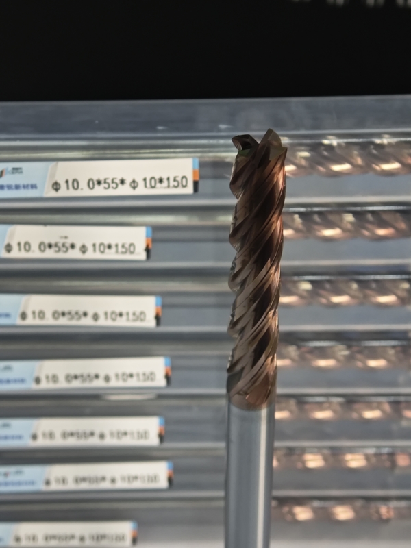 MPE4 Super Long Flute Solid Carbide Long Milling Cutter HRC55-HRC60 Dureza 4 Flute Long End Mill φ10.0 x 55 x φ10 x 150 mm La máquina de fresado de carburo sólido de la flauta larga es una máquina de fresado de carburo sólido con una longitud de más de 50 mm.