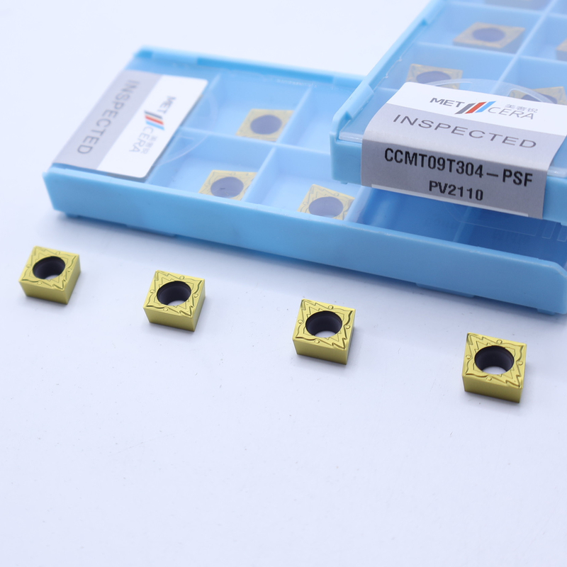 CCMT09T304 Insertores de torneado cermet revestidos con PVD,Insertores de tornillo de recambio de tornillo revestidos con múltiples capas para el soporte de herramientas de tornillo