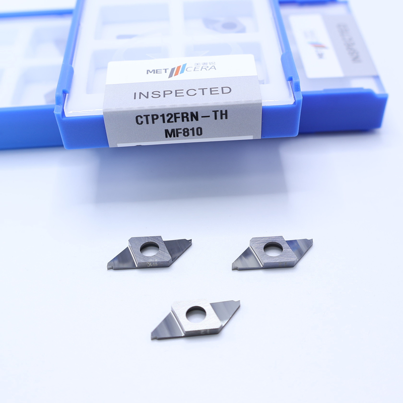 Inserto de carburo CNC de grado MF810 para cortar CTP12FRN-TH
