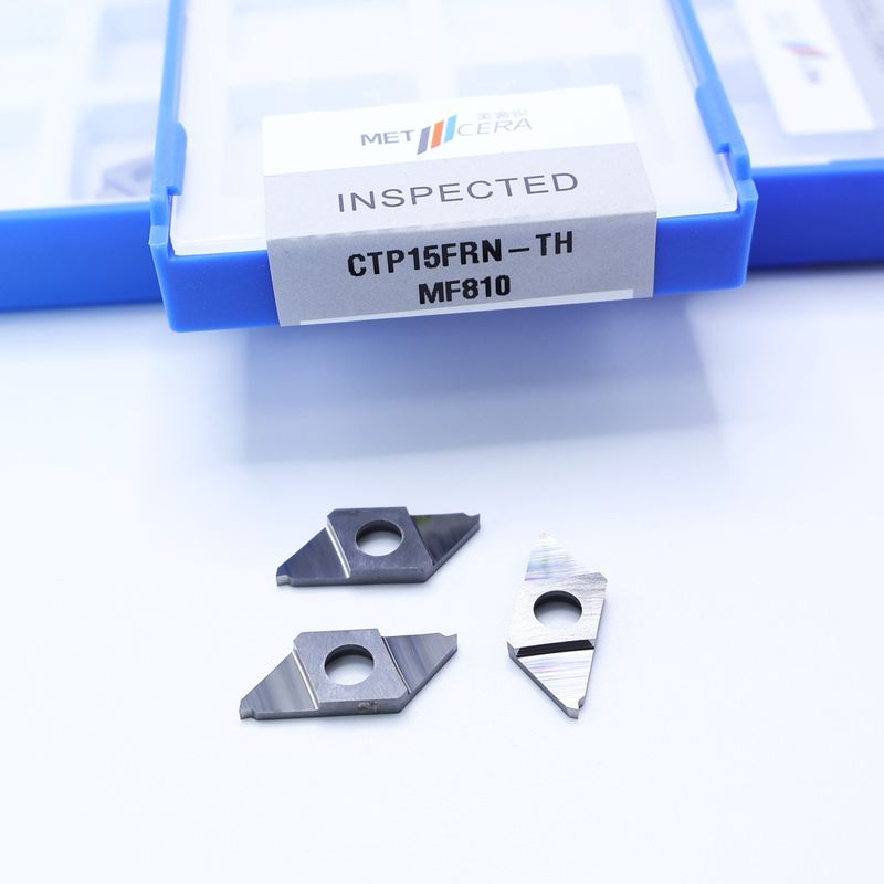 CTP15FRN-TH Revestimiento sin recubrimiento Separación de inserciones indexables Insert de carburo CNC para dureza de corte HRA91.8 Revestimiento sin recubrimiento