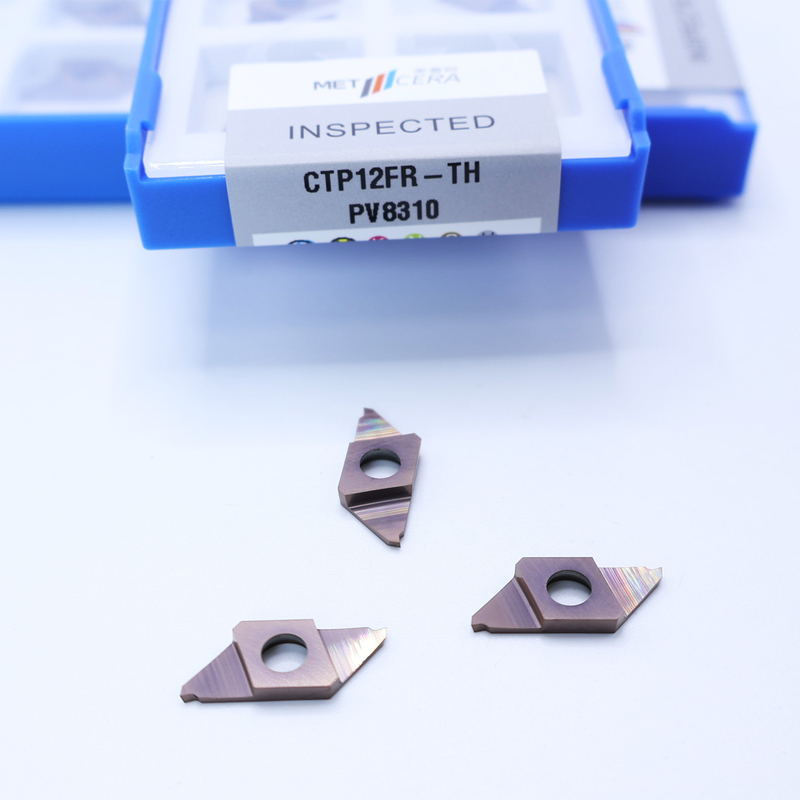 Grado PV8310 Carburo cementado Carburo CNC inserto para corte CTP PVD recubierto separación indexable inserto CTP12FR-TH