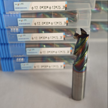MAE PLUS HRC55-60 Molino de extremos de carburo de dureza para el procesamiento de metales no ferrosos de aluminio y cobre 12 mm