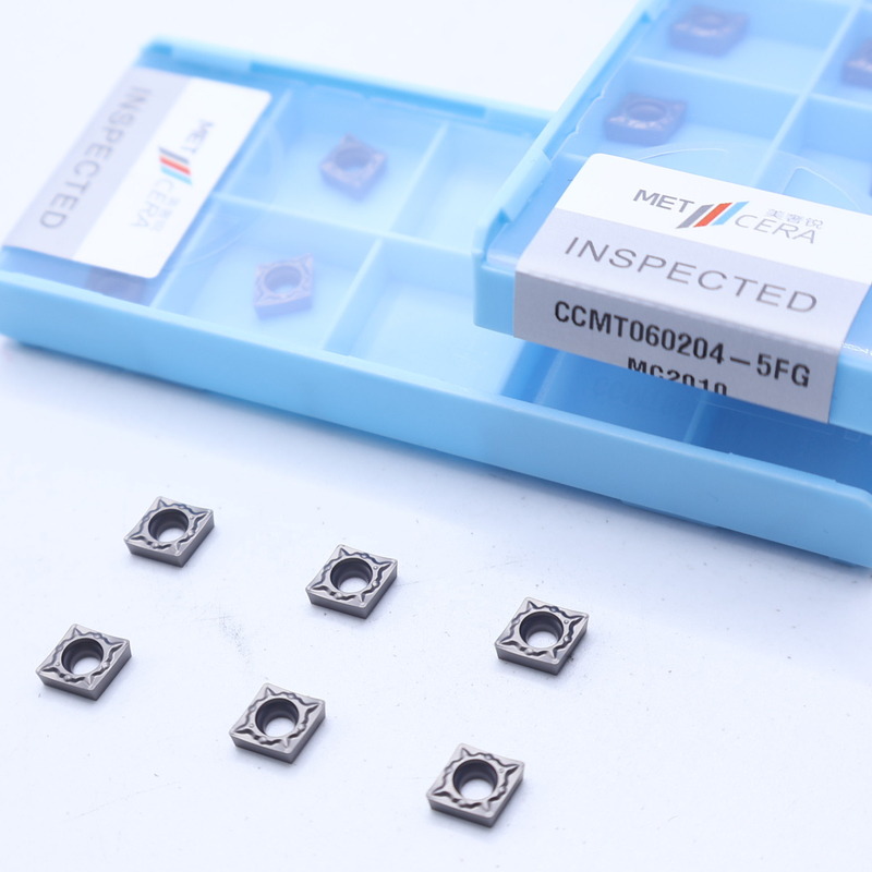 Insertores de torneado CNC de alta resistencia CCMT06-5FG CCMT09-5FG Insertores de torneado externos e internos