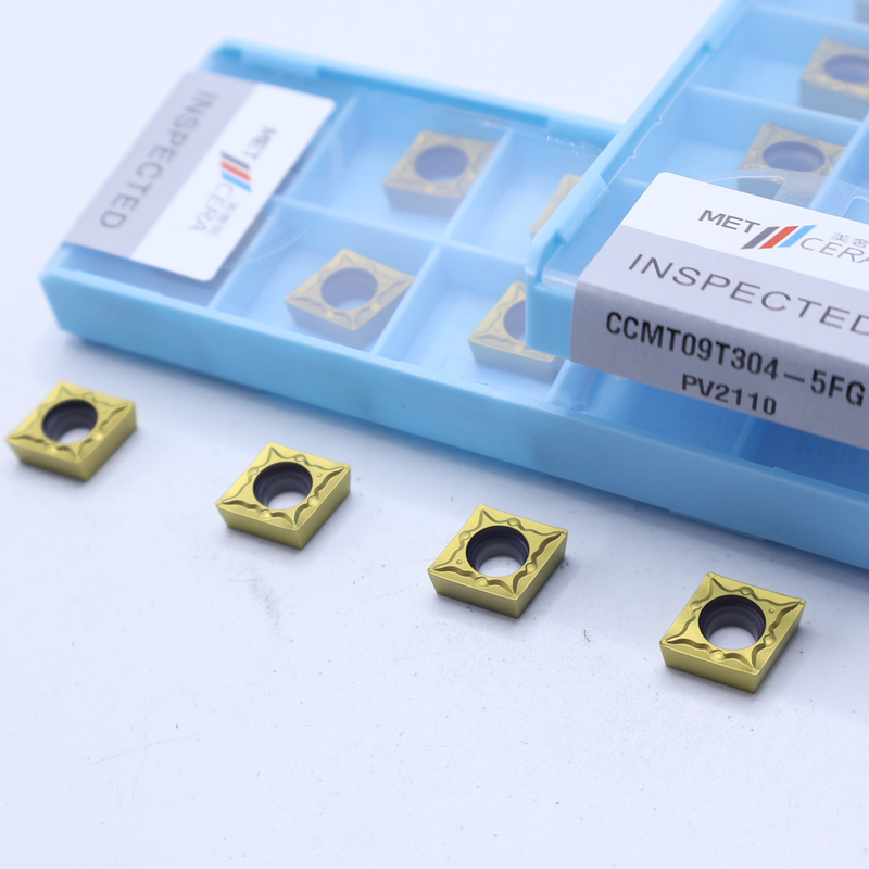 Insertores de torneado CNC de alta resistencia CCMT06-5FG CCMT09-5FG Insertores de torneado externos e internos