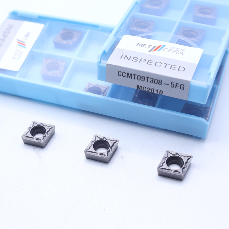 Insertores de torneado CNC de alta resistencia CCMT06-5FG CCMT09-5FG Insertores de torneado externos e internos