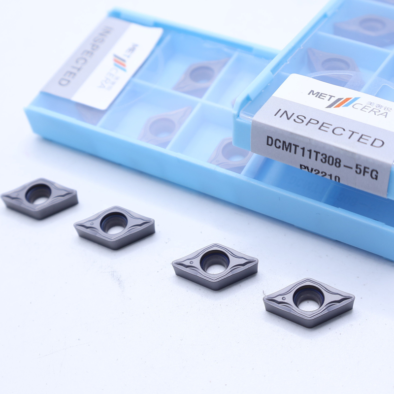 DCMT07 DCMT11 Inserciones cerméticas en el rompehielos 5FG para el torneado externo e interno del acero