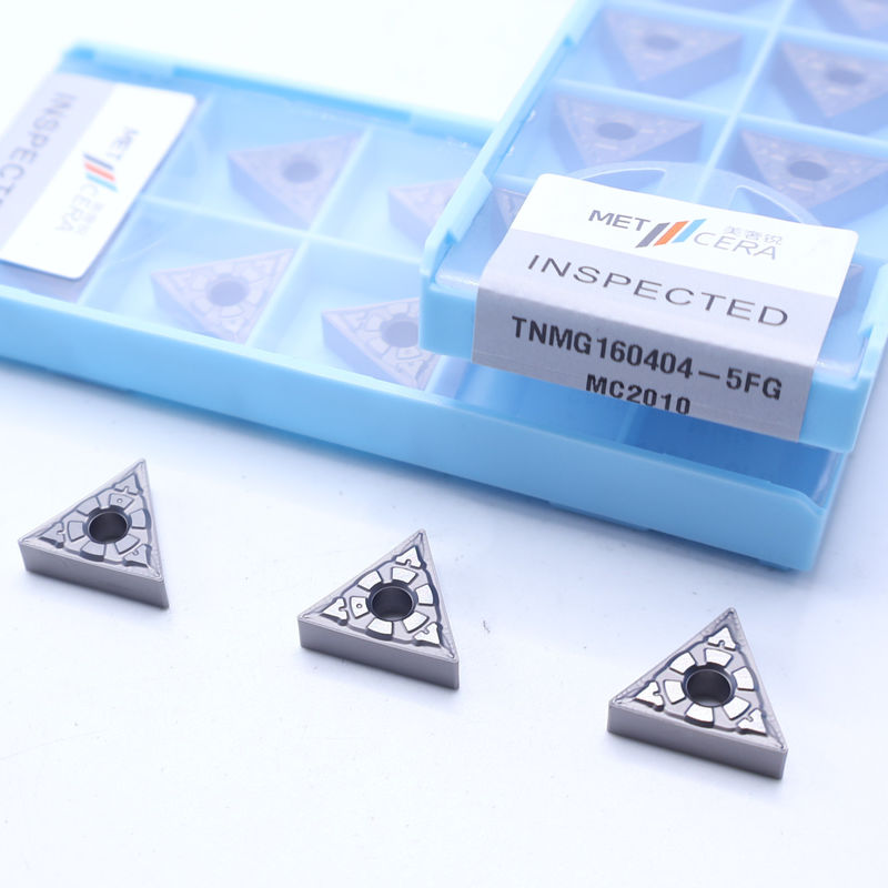 Insertos de torneado CNC TiCN Cermet con rompevirutas 5FG para resistencia al desgaste en el mecanizado