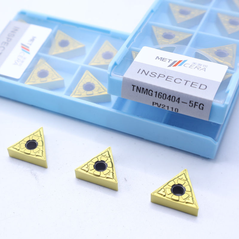 Insertos de torneado CNC TiCN Cermet con rompevirutas 5FG para resistencia al desgaste en el mecanizado