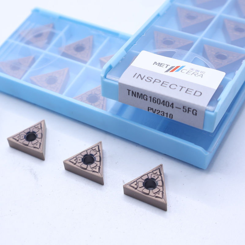 Insertos de torneado CNC TiCN Cermet con rompevirutas 5FG para resistencia al desgaste en el mecanizado