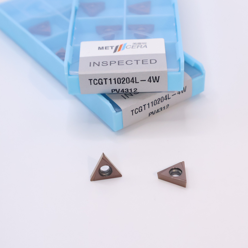 TPGT10 TPGT11 Carburo inserciones de torneado para CNC girando 4W rompehielos de chips en plata / bronce