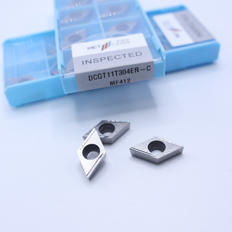 MF412/PV4312 Calificación de plata / bronce DCGT07 DCGT11 Carbide CNC inserciones de giro con C Finish rompehielos