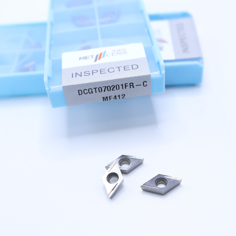 MF412/PV4312 Calificación de plata / bronce DCGT07 DCGT11 Carbide CNC inserciones de giro con C Finish rompehielos