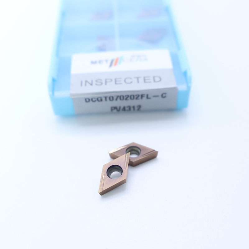MF412/PV4312 Calificación de plata / bronce DCGT07 DCGT11 Carbide CNC inserciones de giro con C Finish rompehielos