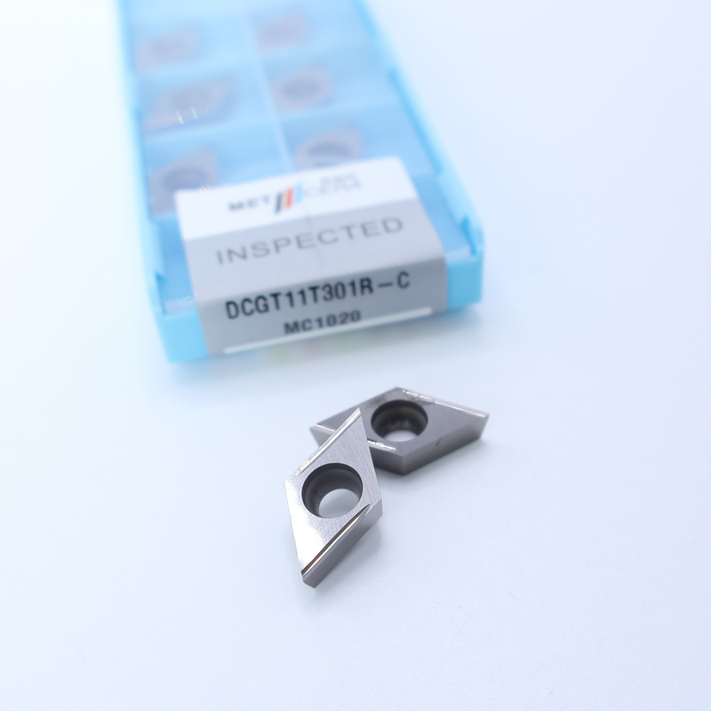 Cermet inserciones de torneado CNC DCGT07 DCGT11 C Finish chip breaker material de metal alta resistencia al desgaste ventaja