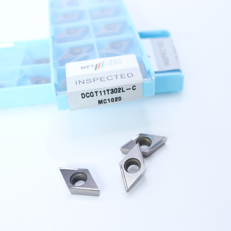 Cermet inserciones de torneado CNC DCGT07 DCGT11 C Finish chip breaker material de metal alta resistencia al desgaste ventaja