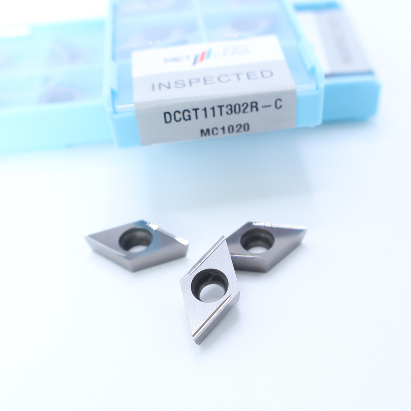 Cermet inserciones de torneado CNC DCGT07 DCGT11 C Finish chip breaker material de metal alta resistencia al desgaste ventaja