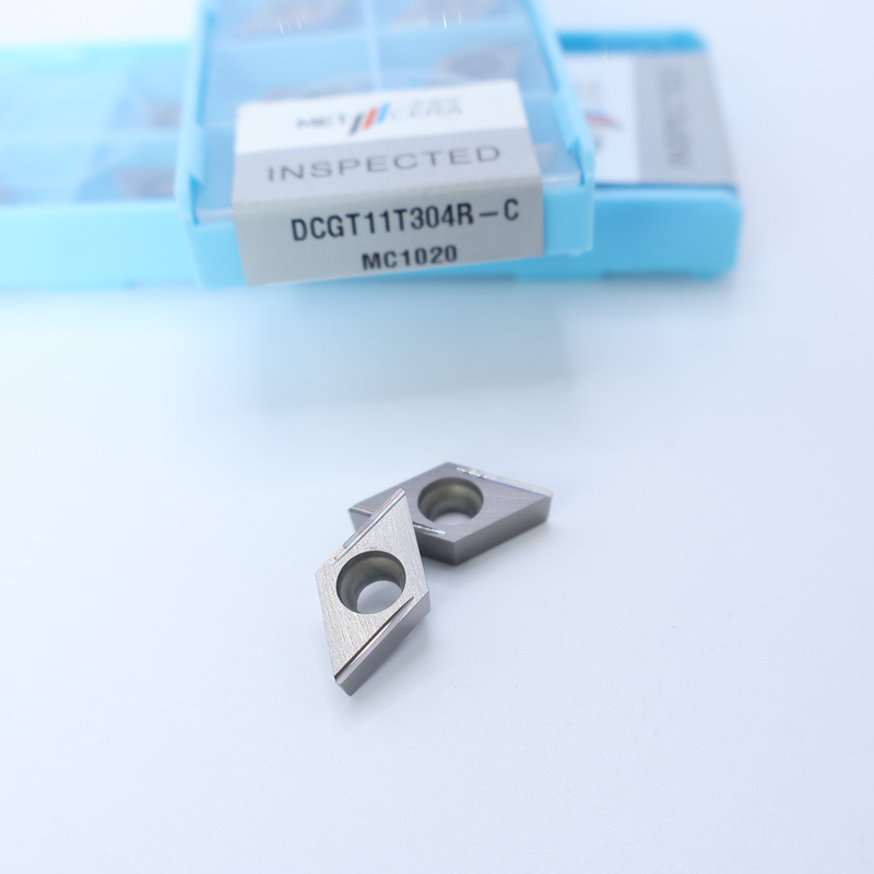 Cermet inserciones de torneado CNC DCGT07 DCGT11 C Finish chip breaker material de metal alta resistencia al desgaste ventaja