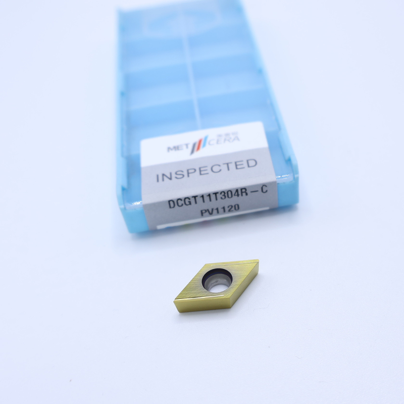 Cermet inserciones de torneado CNC DCGT07 DCGT11 C Finish chip breaker material de metal alta resistencia al desgaste ventaja