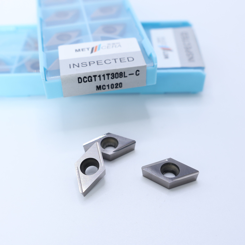 Cermet inserciones de torneado CNC DCGT07 DCGT11 C Finish chip breaker material de metal alta resistencia al desgaste ventaja
