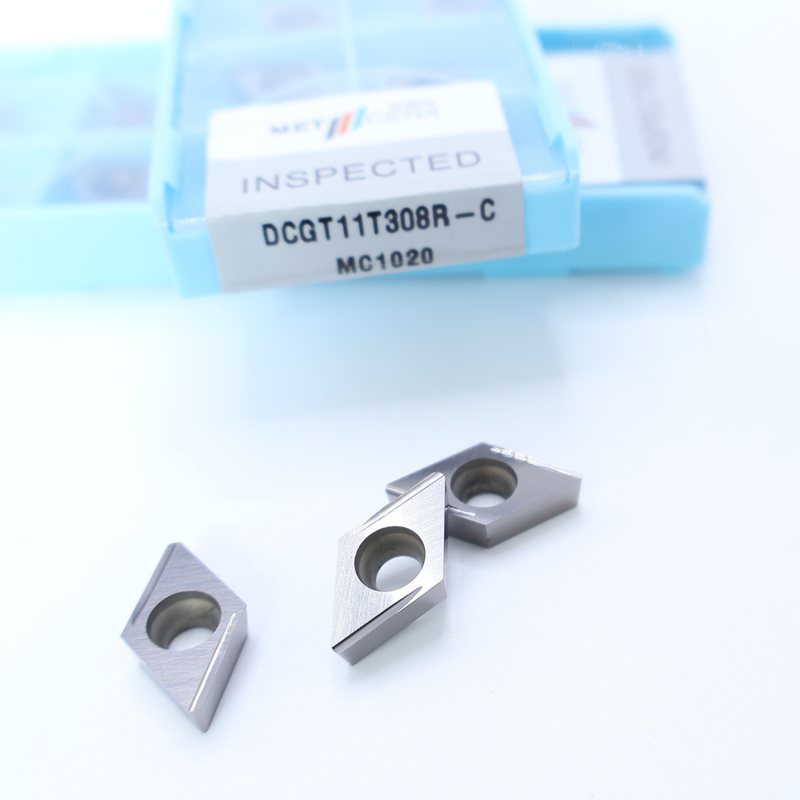Cermet inserciones de torneado CNC DCGT07 DCGT11 C Finish chip breaker material de metal alta resistencia al desgaste ventaja