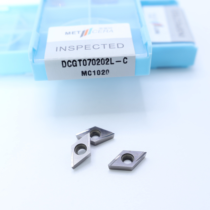 Cermet inserciones de torneado CNC DCGT07 DCGT11 C Finish chip breaker material de metal alta resistencia al desgaste ventaja