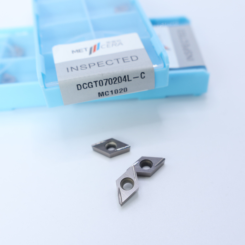 Cermet inserciones de torneado CNC DCGT07 DCGT11 C Finish chip breaker material de metal alta resistencia al desgaste ventaja