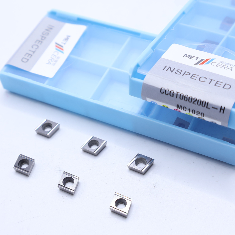 CCGT06 CCGT09 Cermet inserciones de torneado CNC para materiales P, inserciones de acabado con rompehielos H