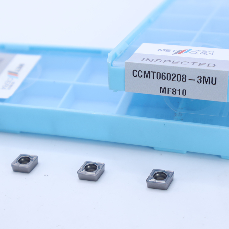 CCMT06 CCMT09 CCMT12 Carbide Turning Insert Insert positivo con 3MU Hardness de rompehielos semiacabados HRA91.8