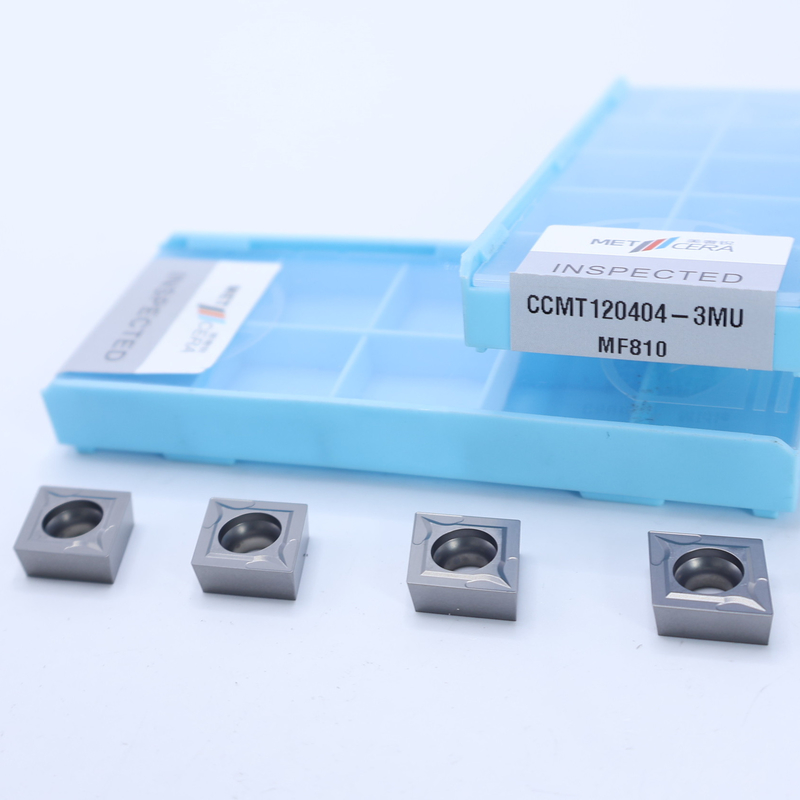 CCMT06 CCMT09 CCMT12 Carbide Turning Insert Insert positivo con 3MU Hardness de rompehielos semiacabados HRA91.8