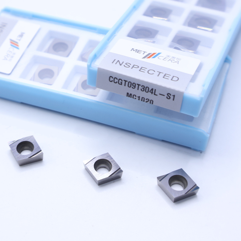 S1 Cortador de chips de acabado afilado Cermet inserciones de giro CNC CCGT03 CCGT04 CCGT06 CCGT09 con ventaja de alta resistencia al desgaste