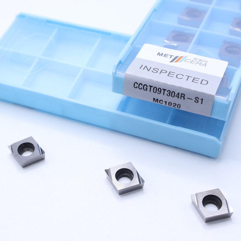S1 Cortador de chips de acabado afilado Cermet inserciones de giro CNC CCGT03 CCGT04 CCGT06 CCGT09 con ventaja de alta resistencia al desgaste