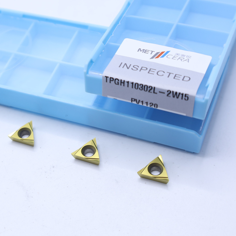 TiCN Cermet CNC Turning Inserts TPGH1103 con 2W15 Finish Sharp Chip Breaker Material de metal con alta resistencia al desgaste