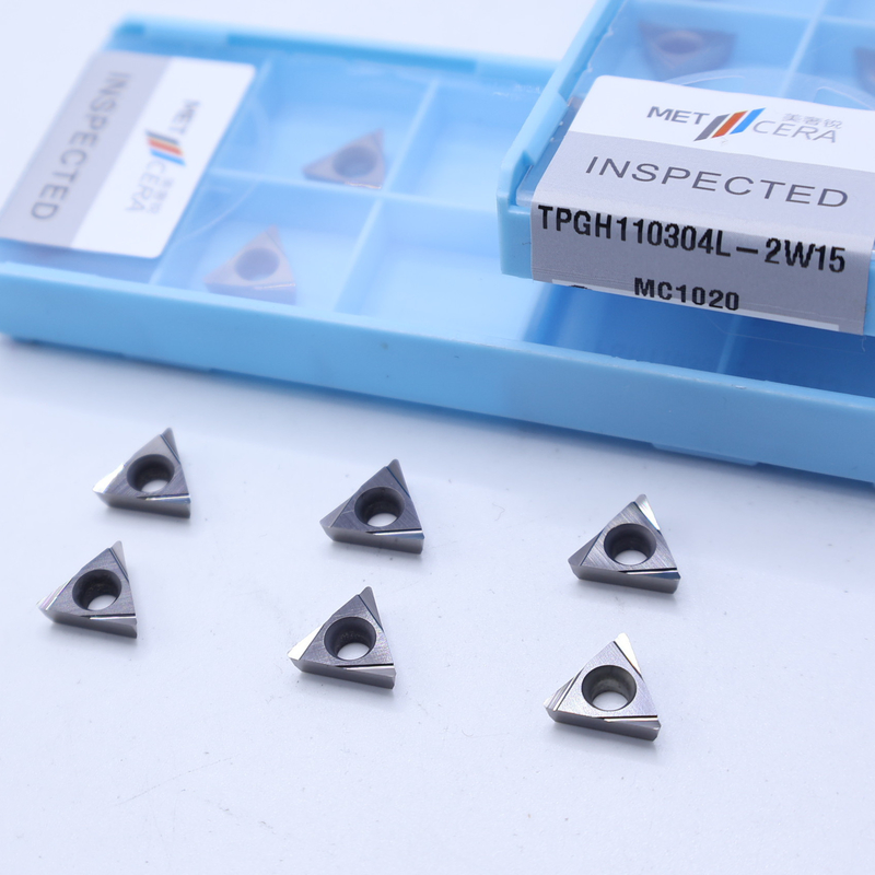 TiCN Cermet CNC Turning Inserts TPGH1103 con 2W15 Finish Sharp Chip Breaker Material de metal con alta resistencia al desgaste