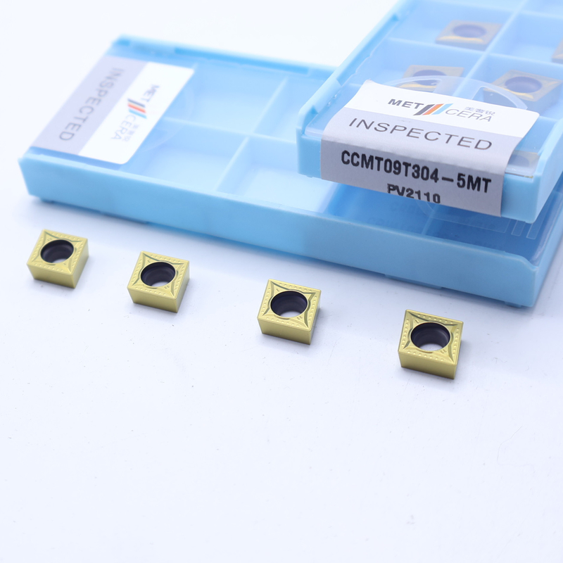 CCMT06 CCMT09 Insertores de torneado CNC positivos con rompehielos semiacabados de 5MT, inserto de torneado Cermet