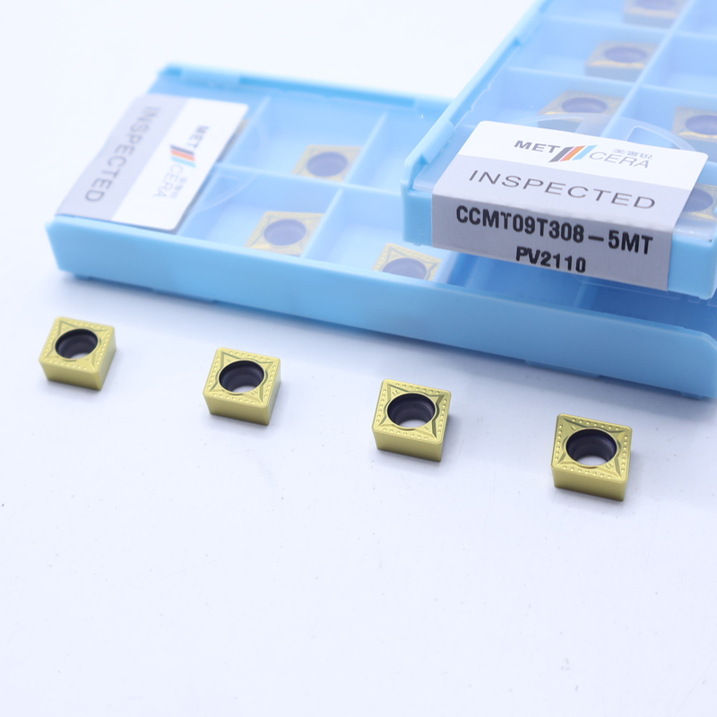 CCMT06 CCMT09 Insertores de torneado CNC positivos con rompehielos semiacabados de 5MT, inserto de torneado Cermet