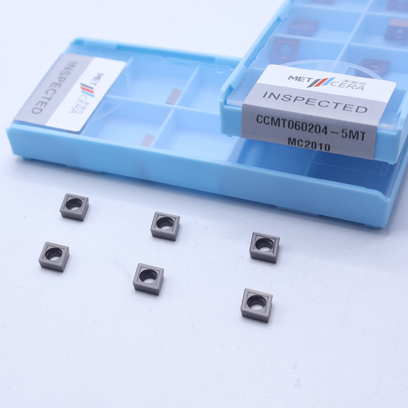 CCMT06 CCMT09 Insertores de torneado CNC positivos con rompehielos semiacabados de 5MT, inserto de torneado Cermet