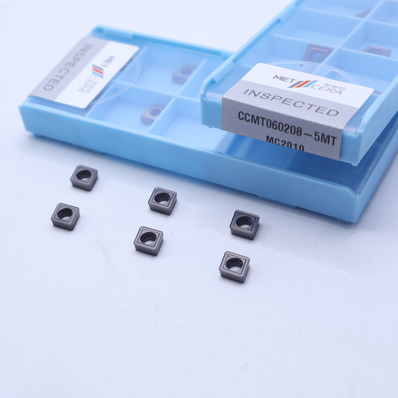 CCMT06 CCMT09 Insertores de torneado CNC positivos con rompehielos semiacabados de 5MT, inserto de torneado Cermet