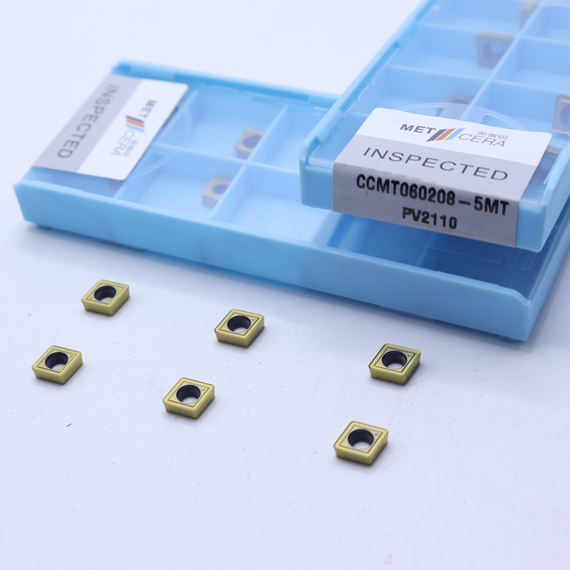 CCMT06 CCMT09 Insertores de torneado CNC positivos con rompehielos semiacabados de 5MT, inserto de torneado Cermet