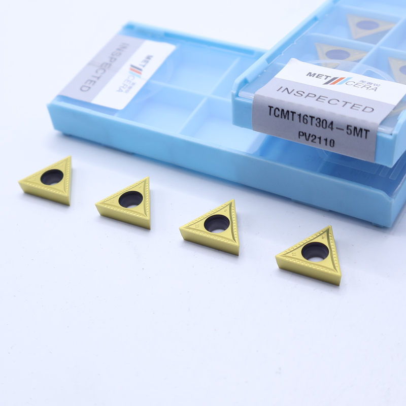 TCMT11 TCMT16 Insertores de giro CNC positivos con rompehielos semiacabados de 5 MT, inserto de giro Cermet
