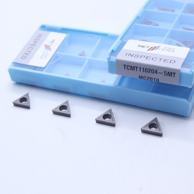 TCMT11 TCMT16 Insertores de giro CNC positivos con rompehielos semiacabados de 5 MT, inserto de giro Cermet