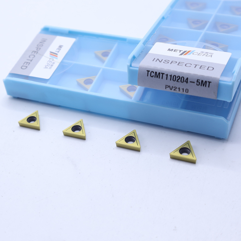 TCMT11 TCMT16 Insertores de giro CNC positivos con rompehielos semiacabados de 5 MT, inserto de giro Cermet