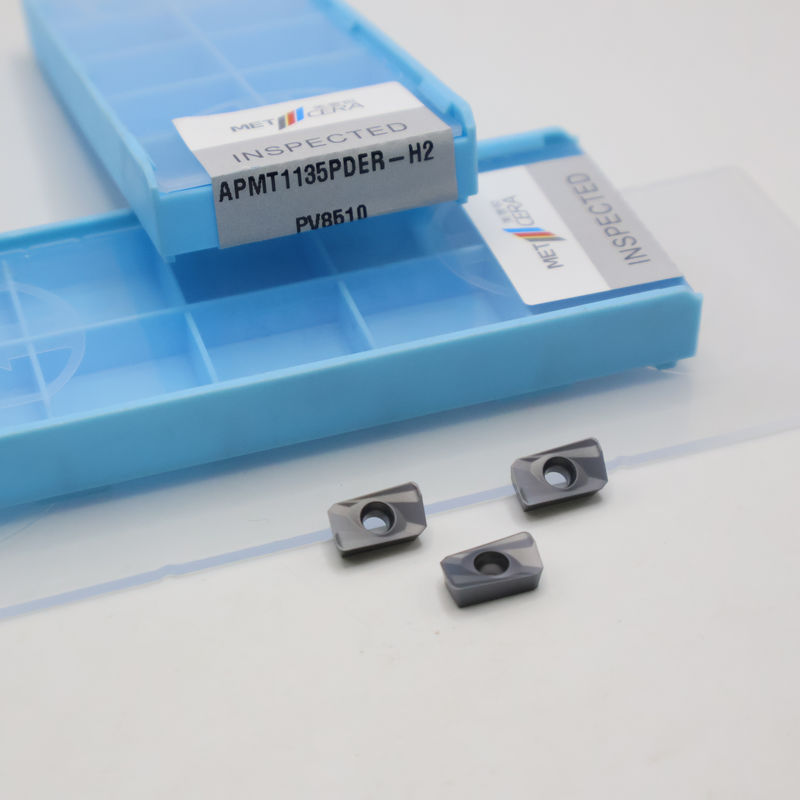 90 grados de carburo de fresado inserciones APMT1135PDER-H2 Frisaje de cara Slotting Frisaje de carburo inserciones herramientas de corte para indexable