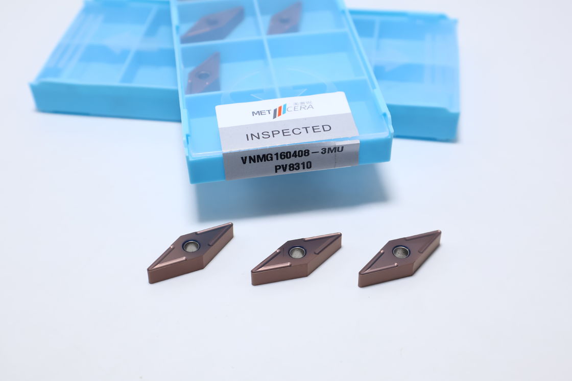Insertos de torneado externo de carburo indexable VNMG1604 Para corte de insertos de barra de mandrinar de acero inoxidable